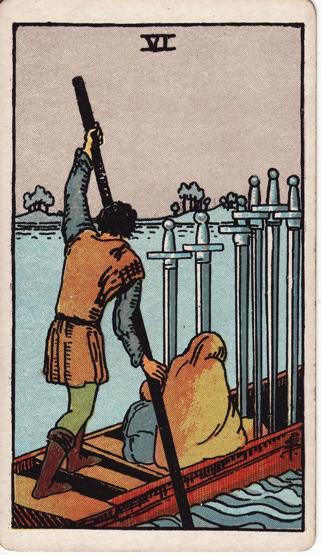 Six of Swords Tarot Card